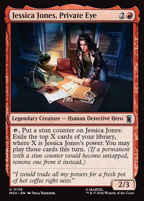 Jessica Jones, Private Eye - catalogue image