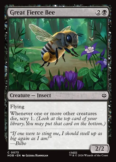 Great Fierce Bee - catalogue image