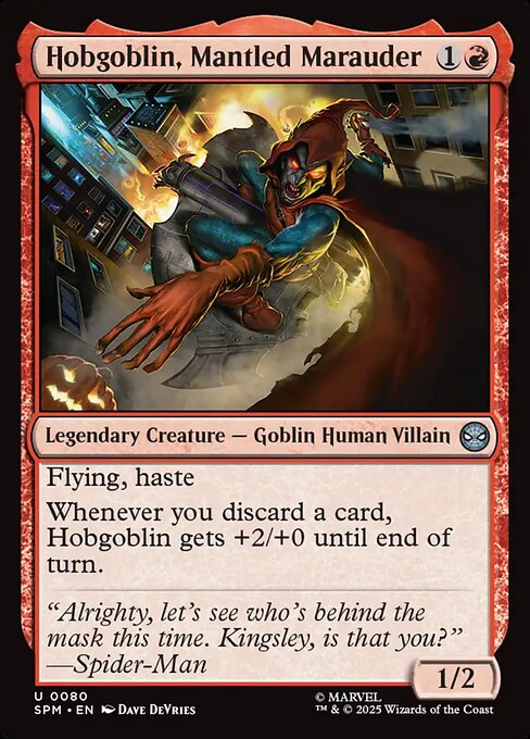 Hobgoblin, Mantled Marauder - catalogue image