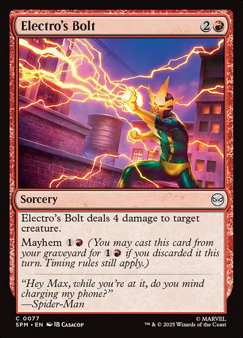 Electro's Bolt - catalogue image