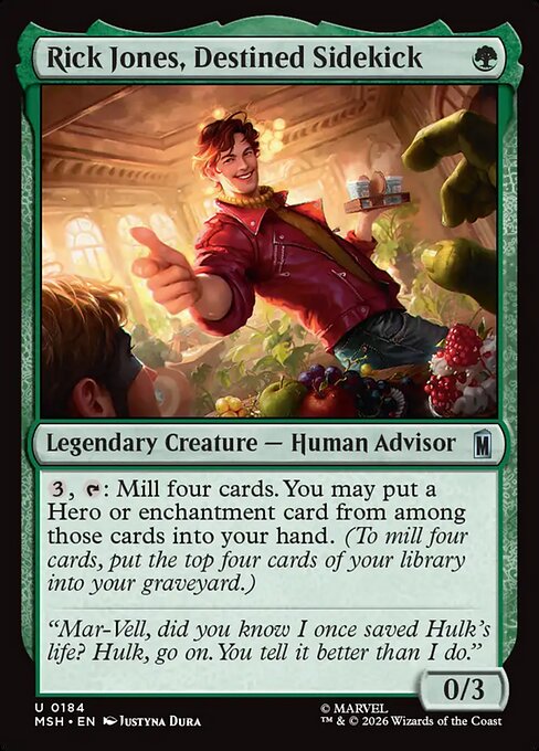 Rick Jones, Destined Sidekick - catalogue image