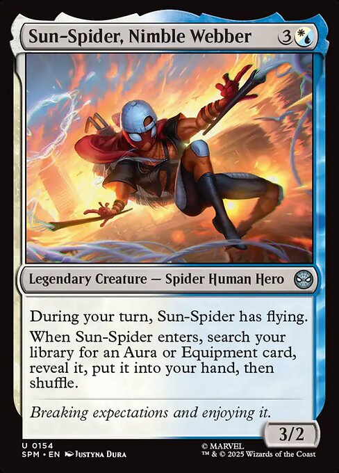 Sun-Spider, Nimble Webber - catalogue image