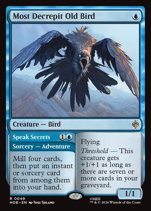 Most Decrepit Old Bird // Speak Secrets - catalogue image