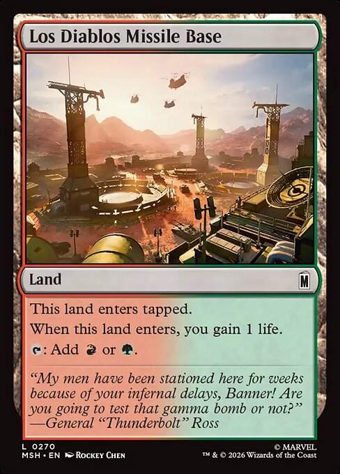 Los Diablos Missile Base - catalogue image