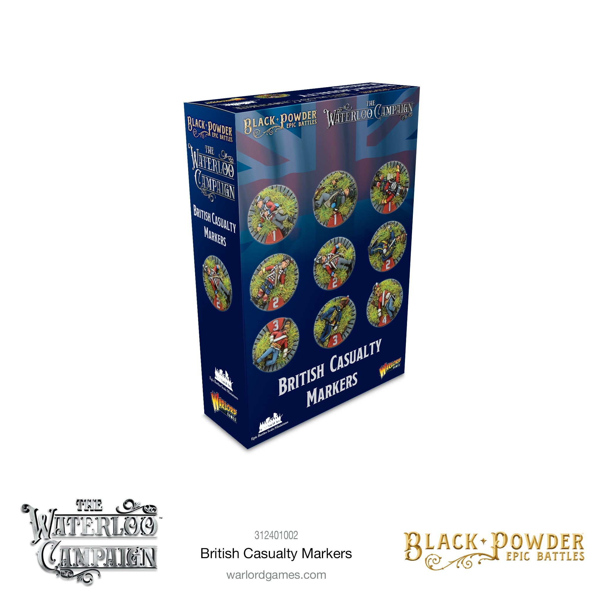 Epic Black Powder - Waterloo British casualty markers