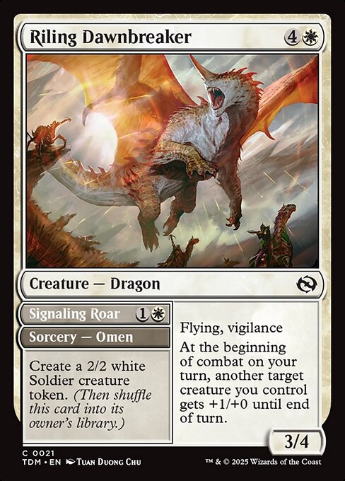 Riling Dawnbreaker // Signaling Roar - catalogue image