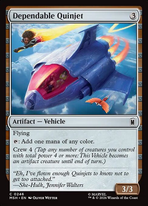 Dependable Quinjet - catalogue image