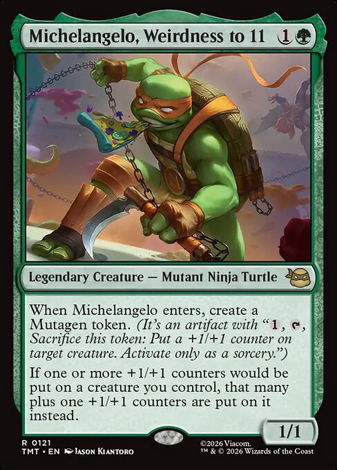 Michelangelo, Weirdness to 11 - catalogue image