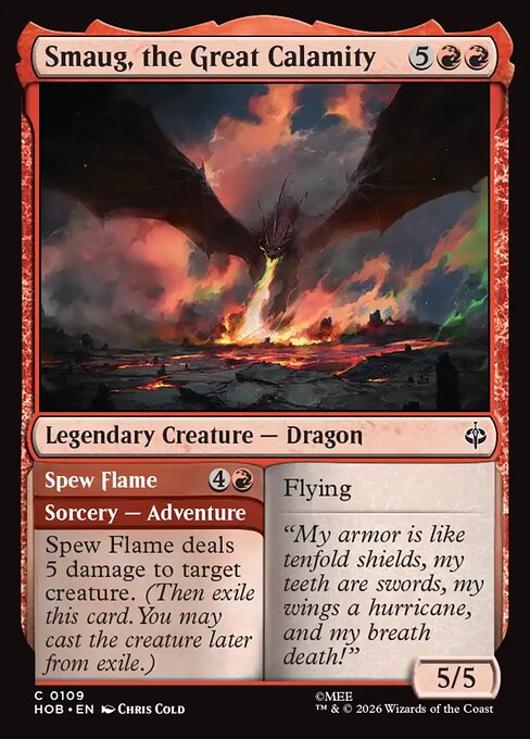 Smaug, the Great Calamity // Spew Flame - catalogue image