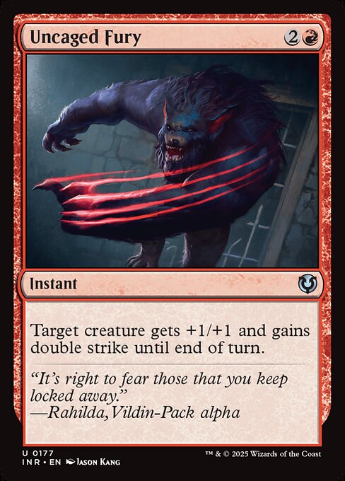 Uncaged Fury - catalogue image