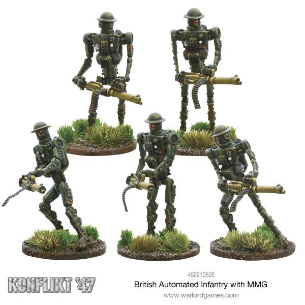 Konflikt '47 British Automated Infantry with MMG box set