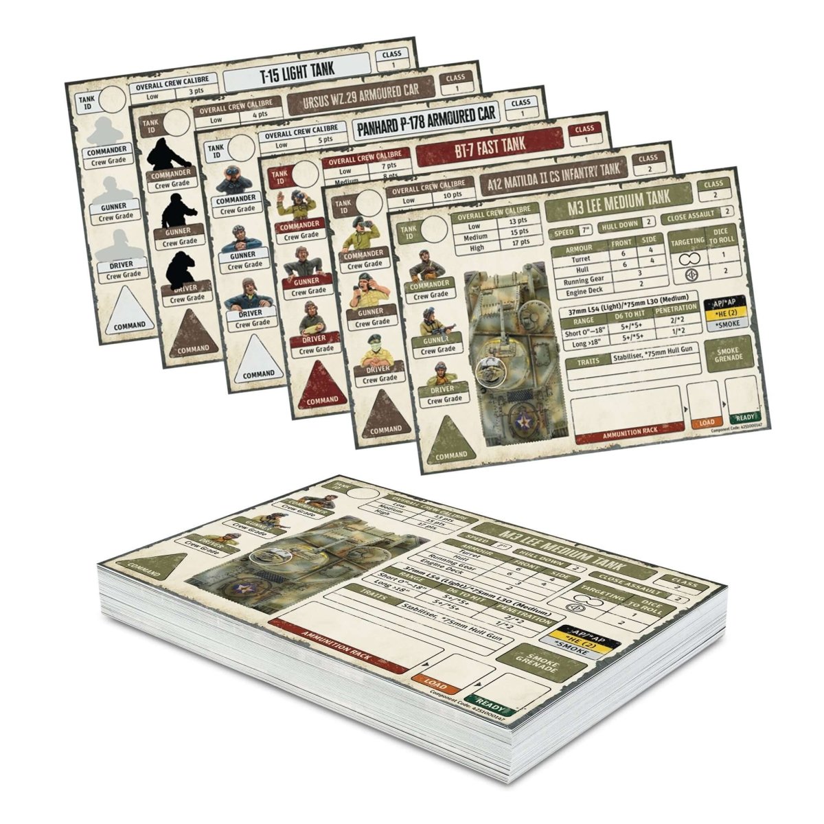 Achtung Panzer! Allies Card Pack - 42 cards - The Ork Forge