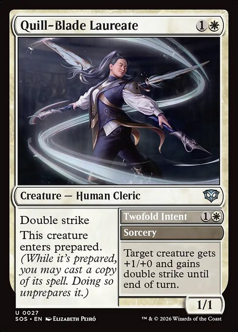 Quill-Blade Laureate // Twofold Intent - catalogue image