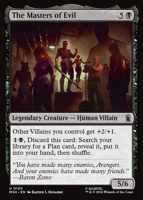 The Masters of Evil - catalogue image