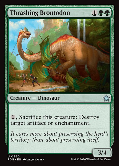Thrashing Brontodon - catalogue image
