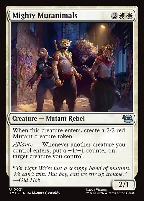 Mighty Mutanimals - catalogue image
