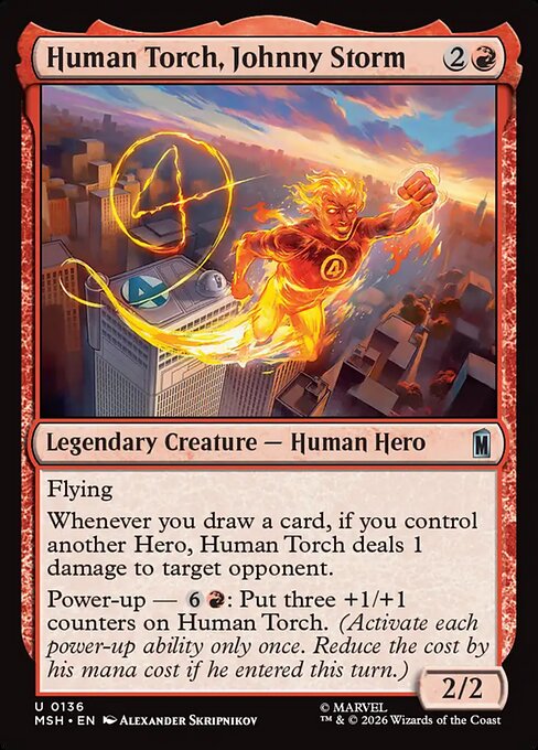 Human Torch, Johnny Storm - catalogue image