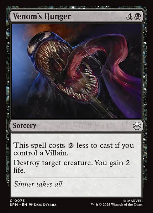 Venom's Hunger - catalogue image
