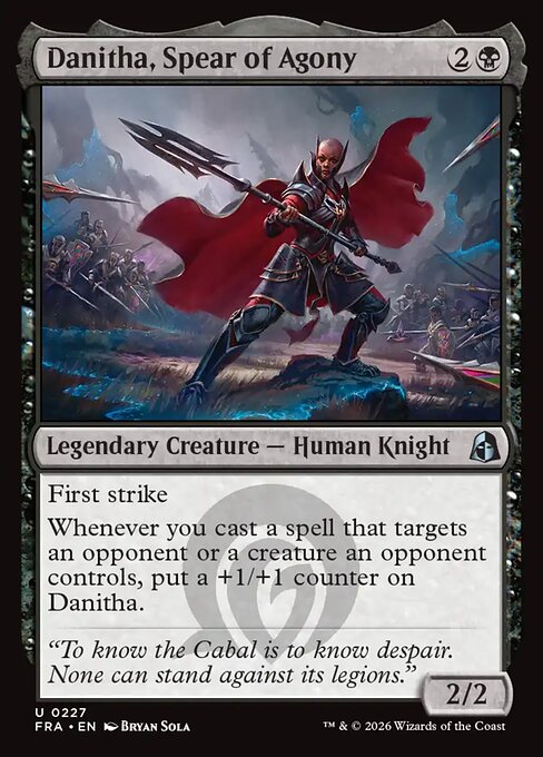 Danitha, Spear of Agony - catalogue image
