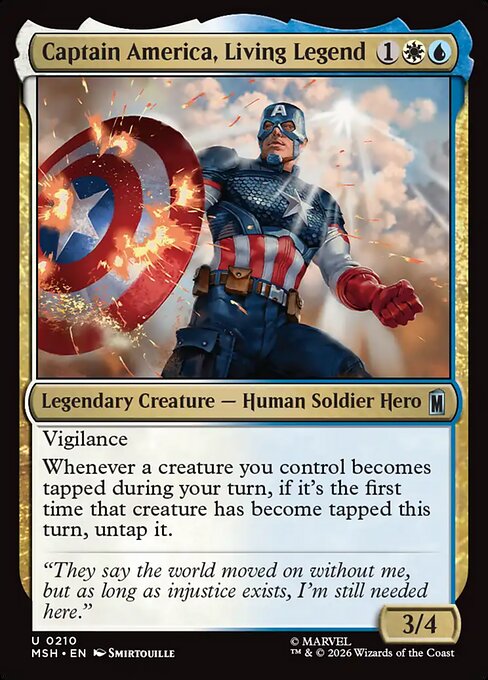 Captain America, Living Legend - catalogue image