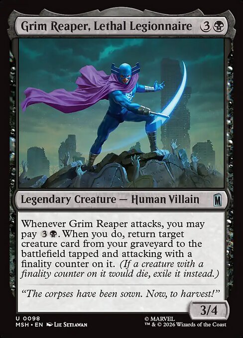 Grim Reaper, Lethal Legionnaire - catalogue image