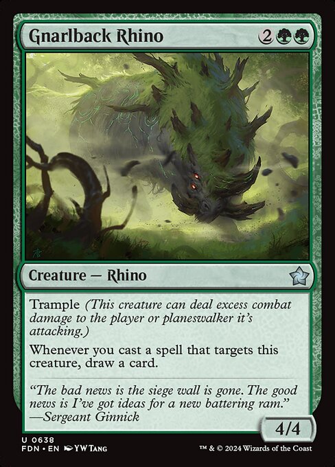 Gnarlback Rhino - catalogue image