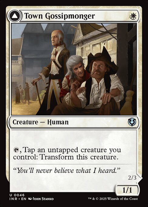 Town Gossipmonger // Incited Rabble - catalogue image