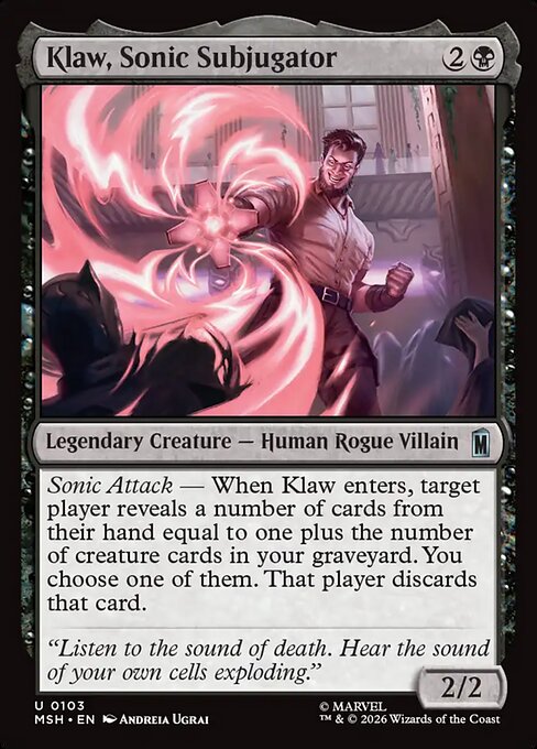 Klaw, Sonic Subjugator - catalogue image
