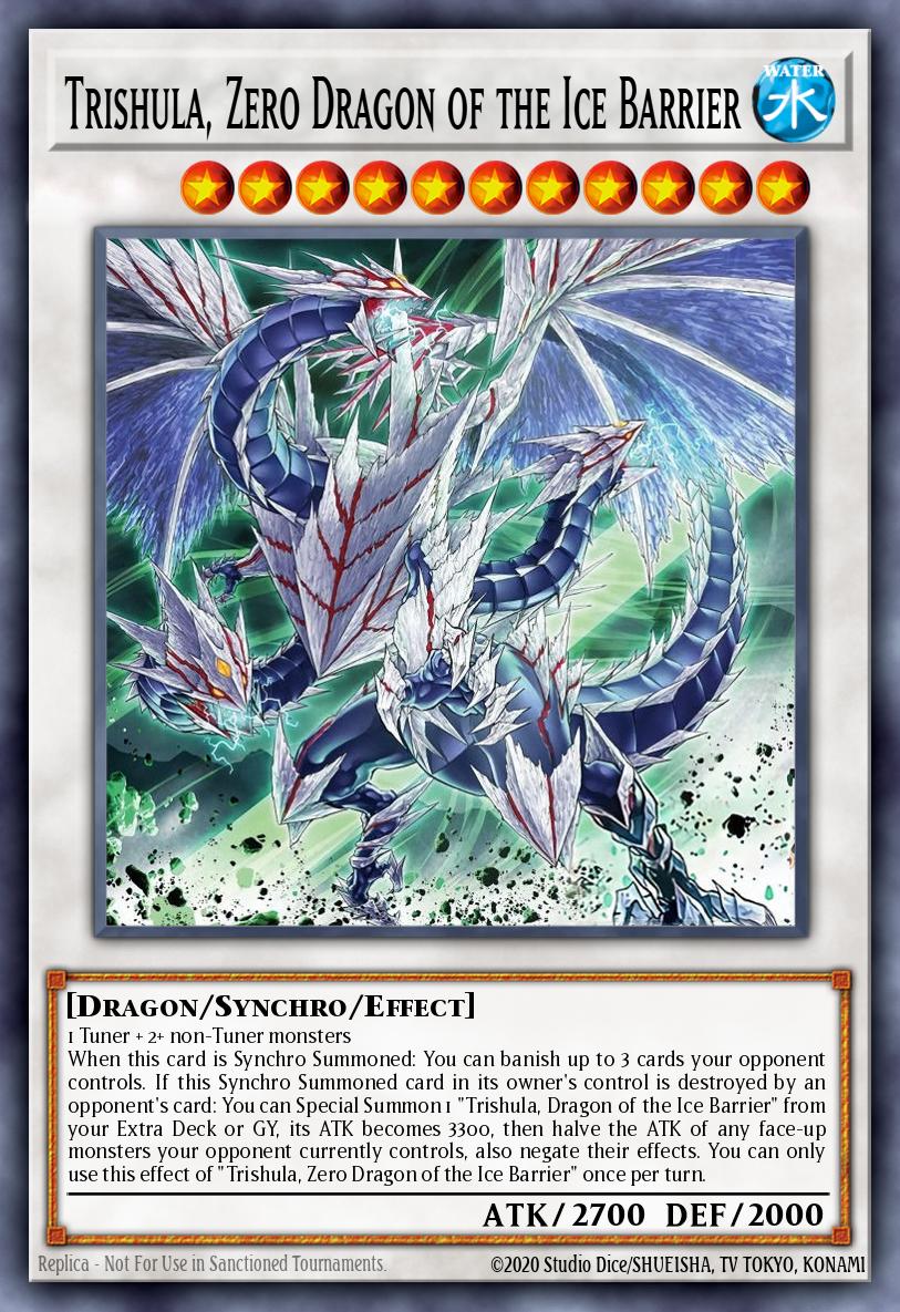 Trishula, Zero Dragon of the Ice Barrier - catalogue image