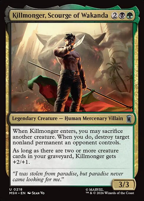 Killmonger, Scourge of Wakanda - catalogue image