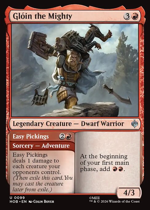 Glóin the Mighty // Easy Pickings - catalogue image