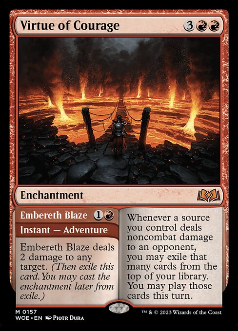 Virtue of Courage // Embereth Blaze - catalogue image
