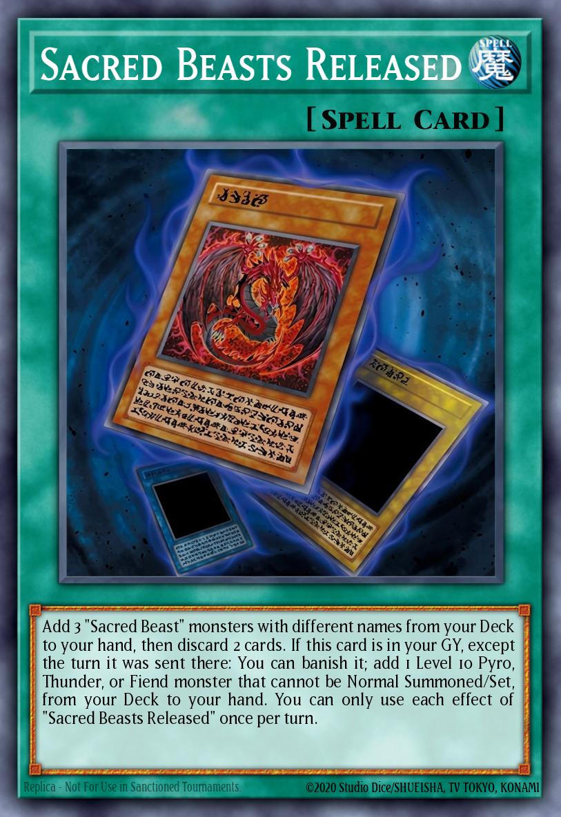 Sacred Beasts Released - catalogue image