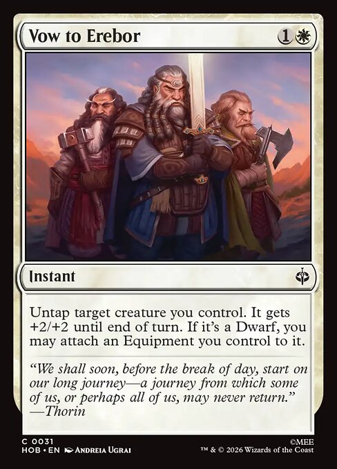 Vow to Erebor - catalogue image