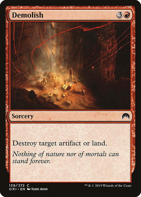 Demolish - catalogue image