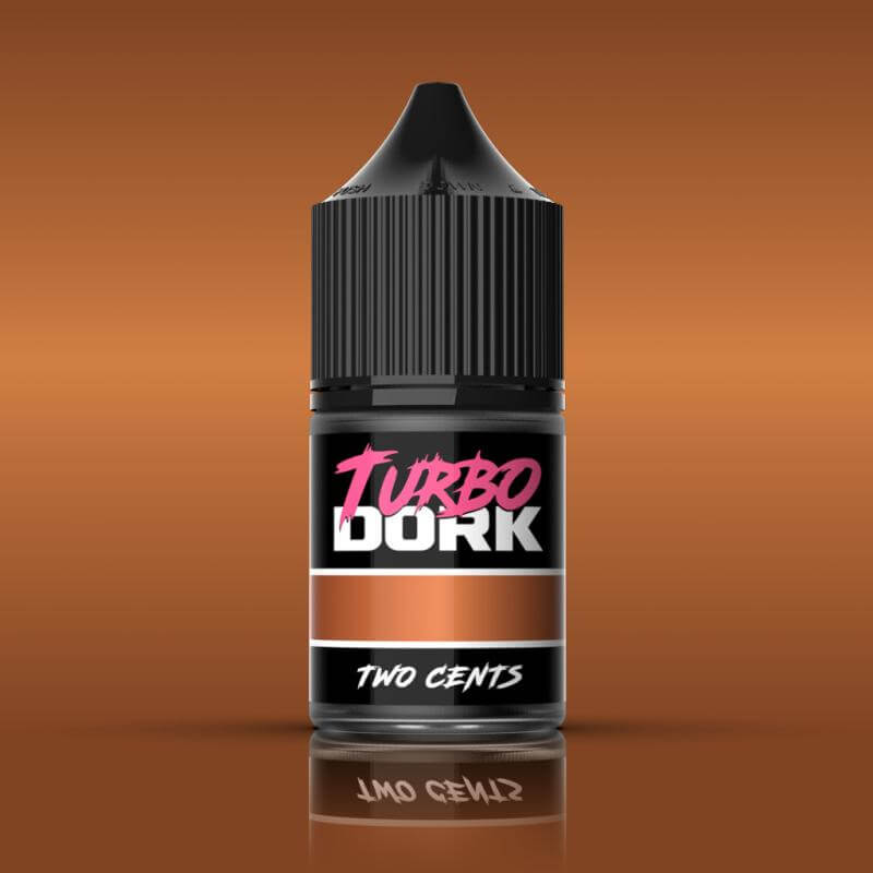 Turbo Dork: Two Cents Metallic Acrylic Paint 22ml Bottle - The Ork Forge