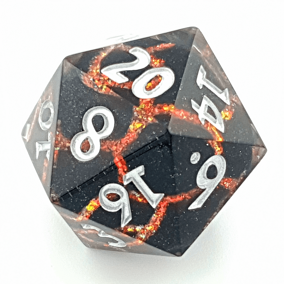 Cleric's Vein | Art Core Dice | 7 Piece Set - The Ork Forge