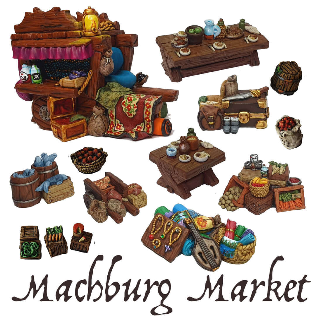Machburg Market Scatter Terrain - The Ork Forge