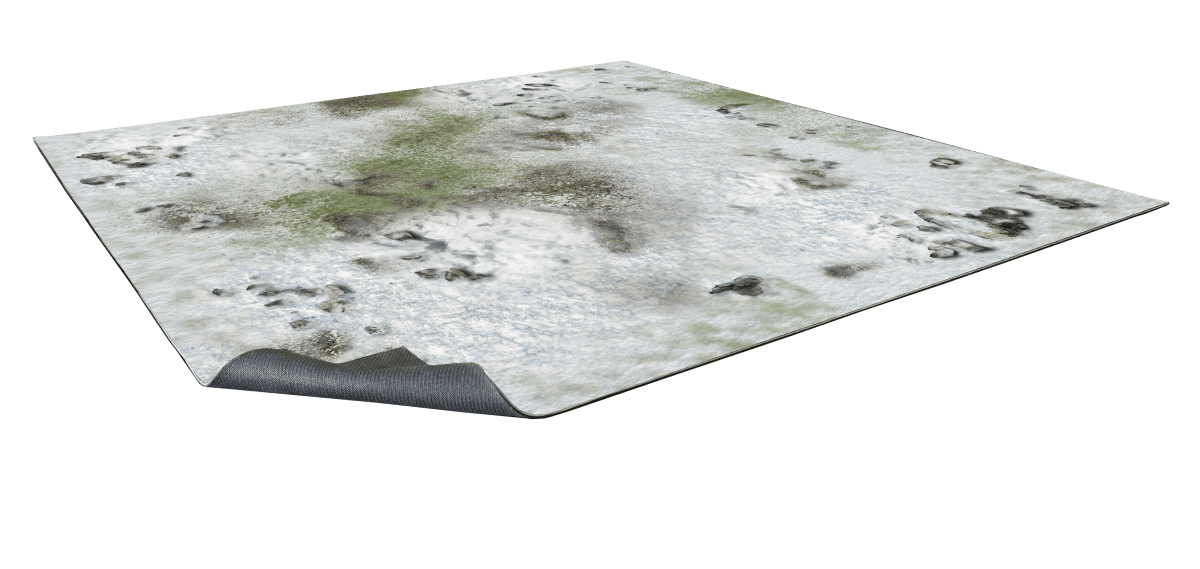 Winter Snowscape Gaming Mat 3x3 - The Ork Forge