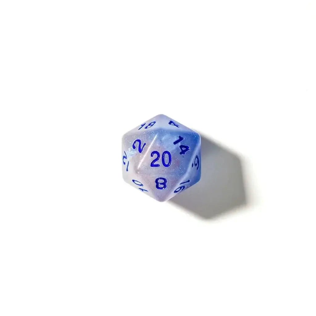 Spectral Light (Glow in the Dark) | Acrylic Dice | 7 Piece Set - The Ork Forge