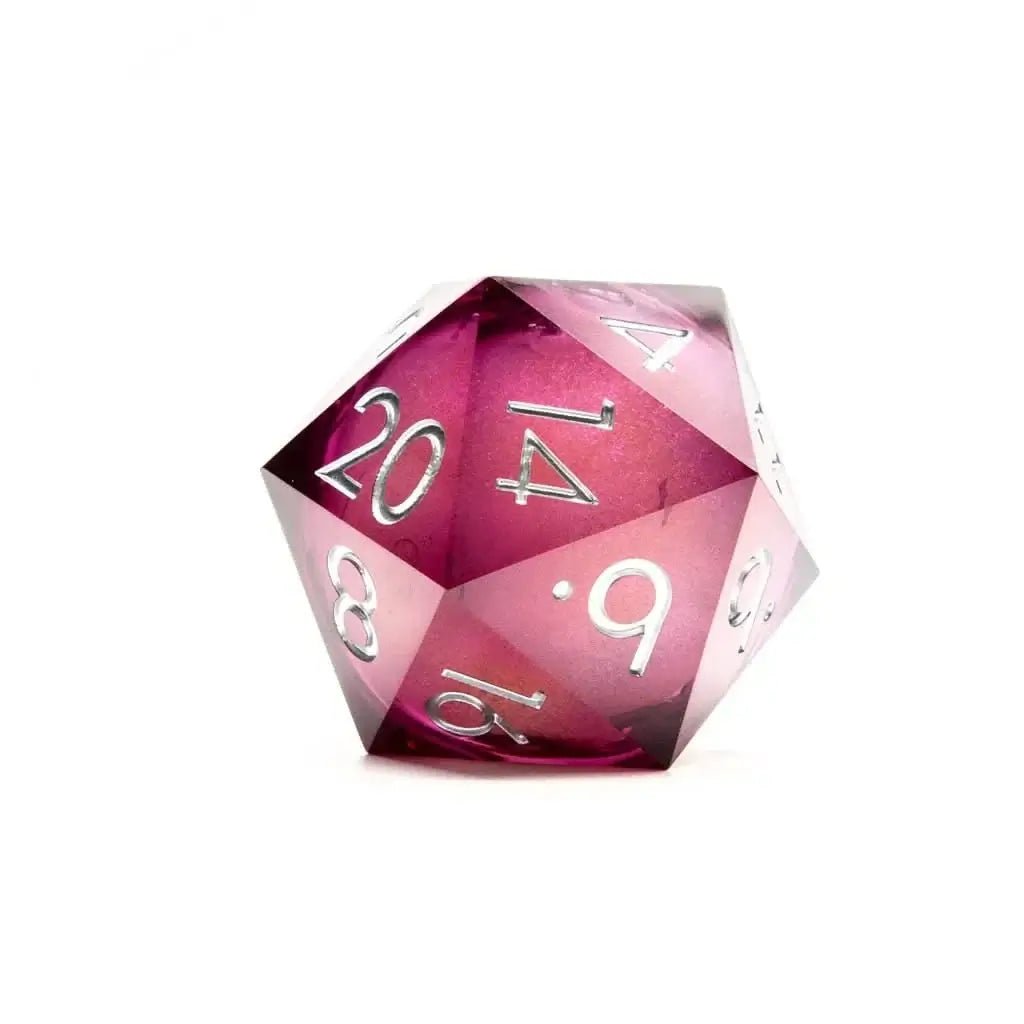 Moonbeam | 50mm D20 | Oversized Liquid Core - The Ork Forge