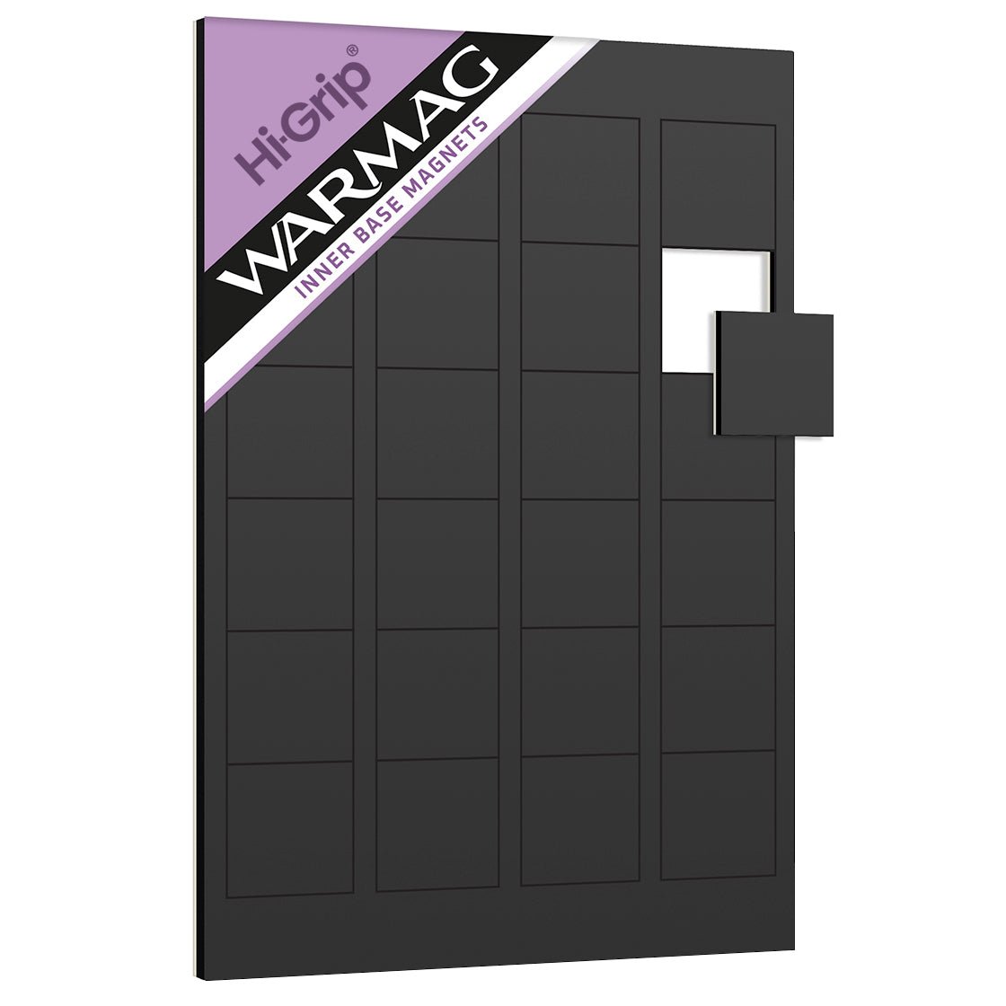 Warmag base magnets Inner Base Magnets to fit inside 25mm square bases - The Ork Forge