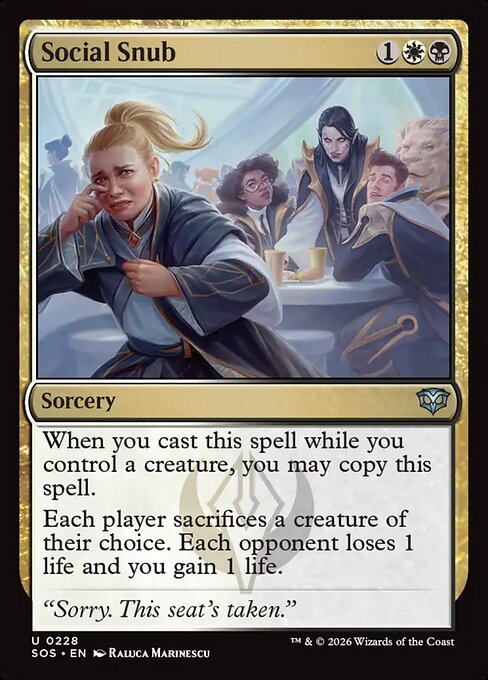 Social Snub - catalogue image