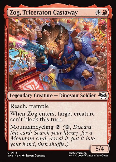Zog, Triceraton Castaway - catalogue image