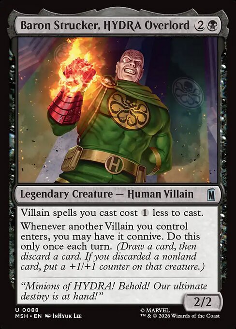 Baron Strucker, HYDRA Overlord - catalogue image