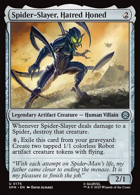 Spider-Slayer, Hatred Honed - catalogue image