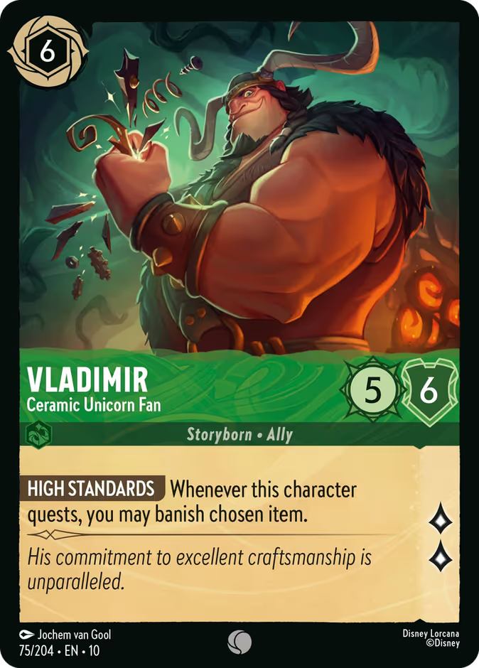 Vladimir — Ceramic Unicorn Fan - catalogue image