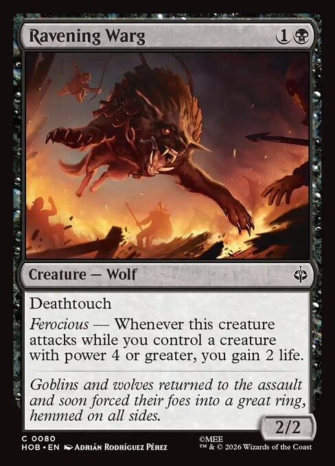 Ravening Warg - catalogue image