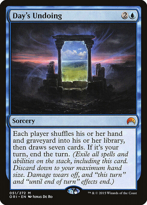 Day's Undoing - catalogue image