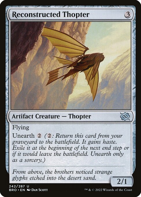 Reconstructed Thopter - catalogue image